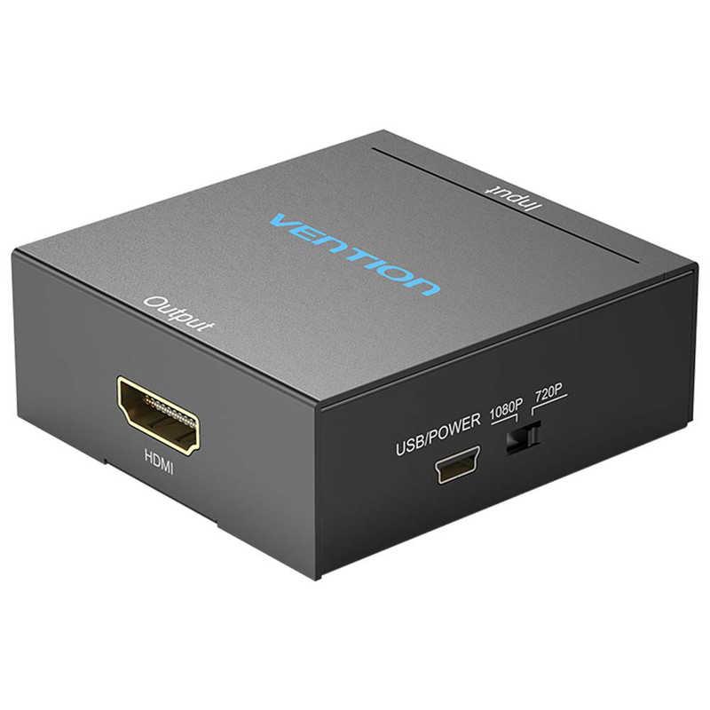 VENTION RCA to HDMI 変換器 ブラック メタルタイプ ［HDMI⇔RCA］ AE