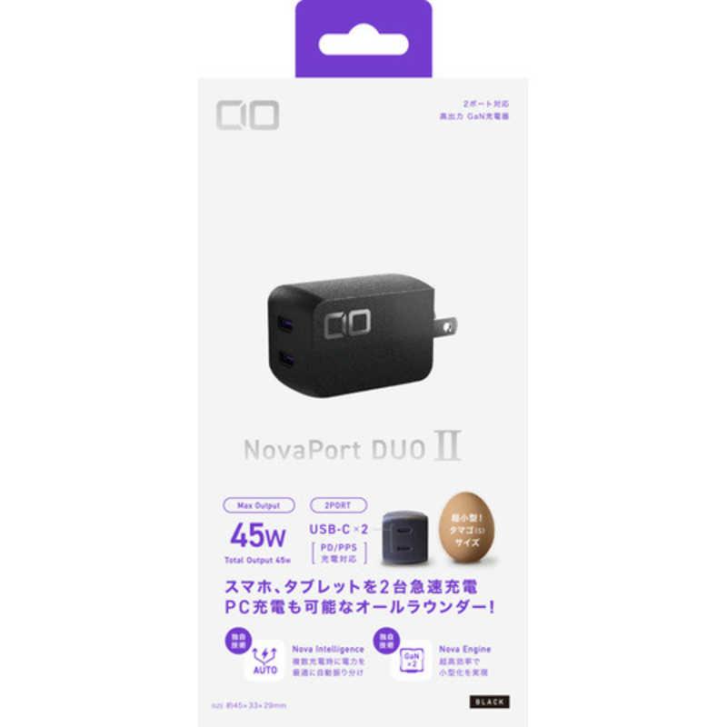 CIO Novaport DUOII 45W2C ブラック(第2世代) [2ポート /USB CIO Novaport DUOII 45W2C ブラック(第2世代) [2ポート /USB