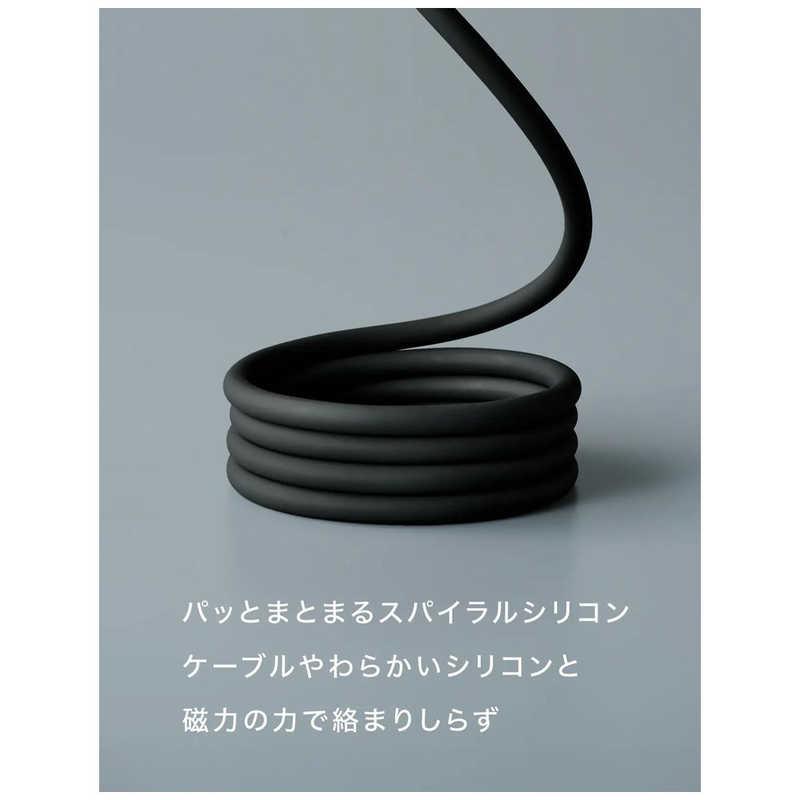 CIO スパイラルシリコンケーブル CtoC 1m ［USB Power Delivery対応