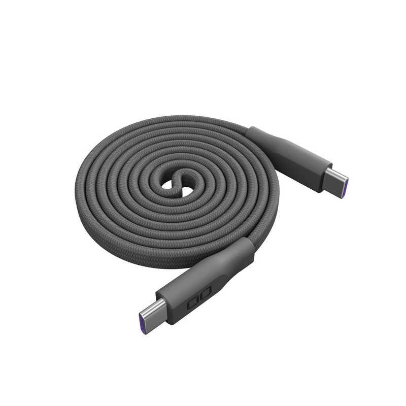 CIO　Mate Flat Spiral Cable CtoC 1m ライトブラック　CIO-NLSC-FL-CC1-LBK（Yahoo!・コジマYahoo!店）
