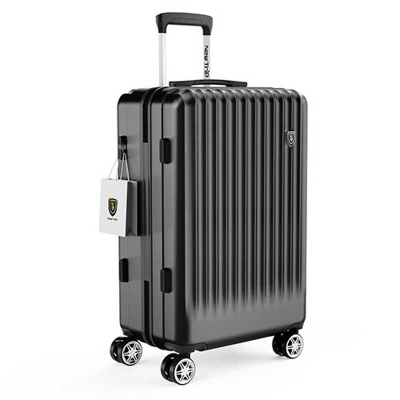 【新品未使用】NewTrip ブラック キャリーケース NEWTRIP 超軽量スーツケース ストッパー搭載 0701 Plus Mサイズ 宿泊