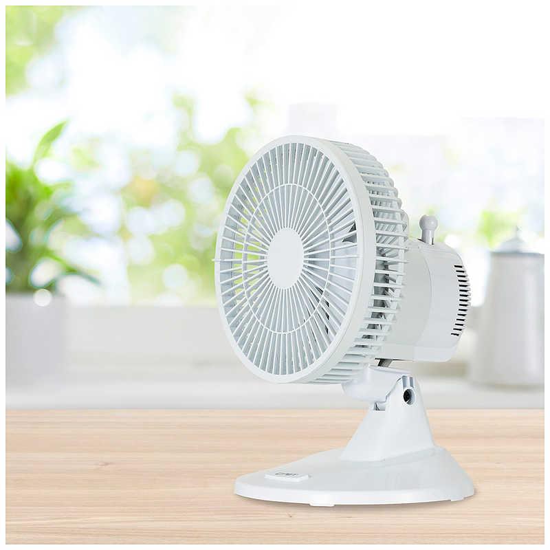 シィーネット 17cm左右首振り卓上扇風機 ホワイト CFMT110WH : コジマ