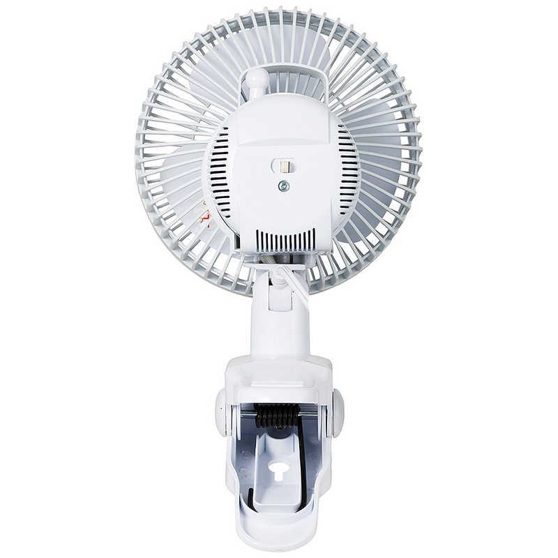 シィーネット 17cm左右首振りクリップ扇風機 ホワイト CLMS170WH