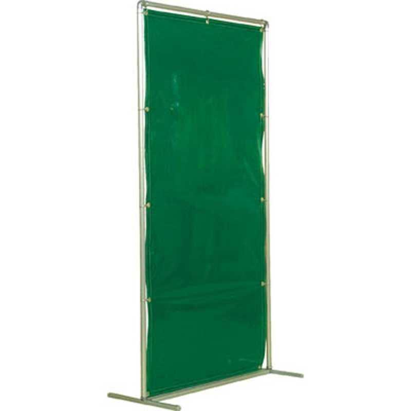 吉野　遮光フェンスアルミパイプ 2×2 単体キャスター グリーン　YS22SCG