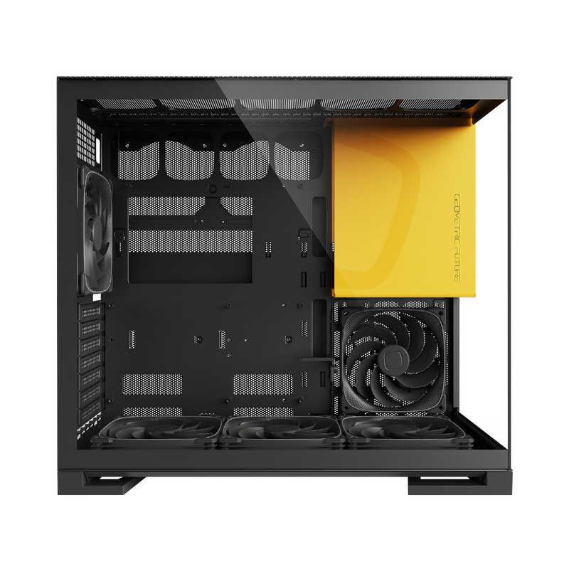 GEOMETRICFUTURE　PCケース ［ATX / Micro ATX / Extended ATX / Mini-ITX］ Model 5 ブラック/イエロー　GF-M5-BK PLUS_1