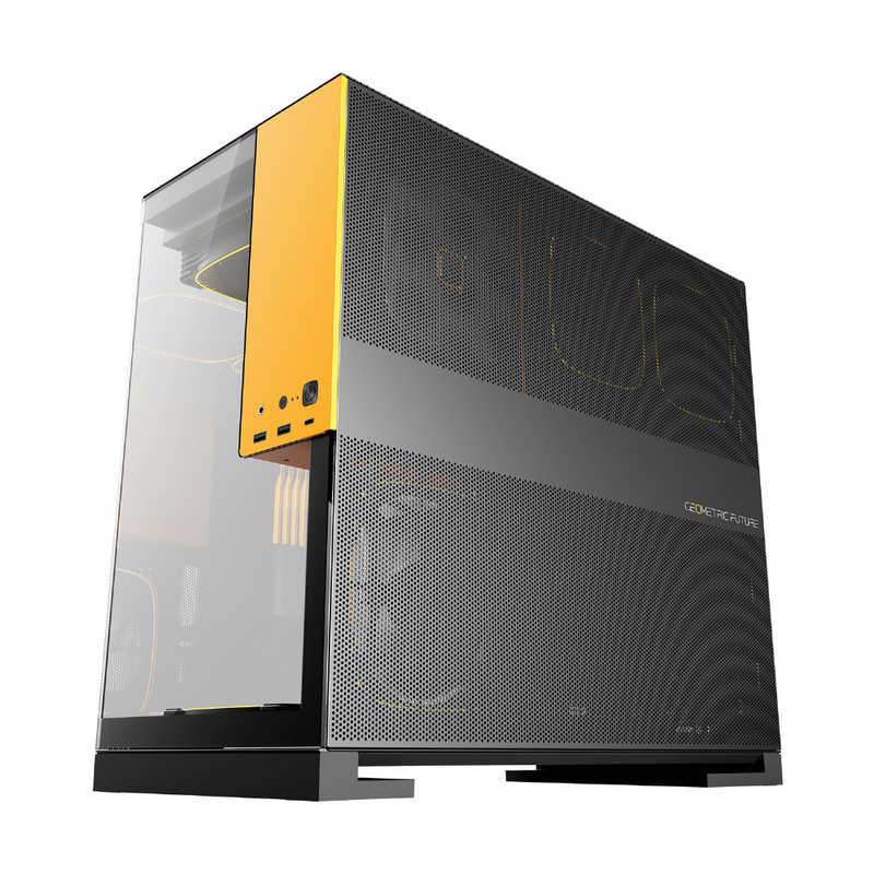 GEOMETRICFUTURE　PCケース ［ATX / Micro ATX / Extended ATX / Mini-ITX］ Model 5 ブラック/イエロー　GF-M5-BK PLUS_3
