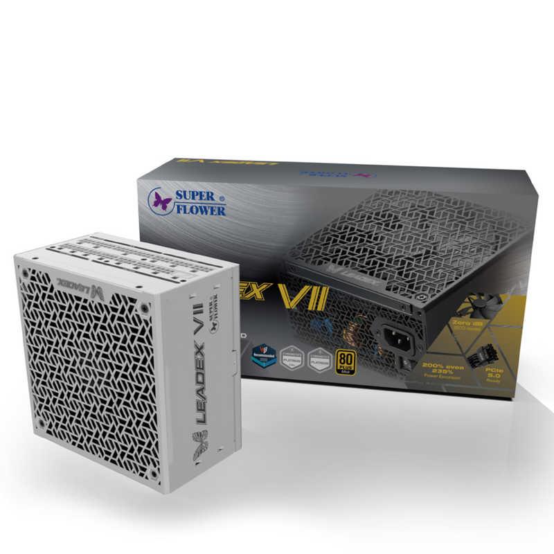 SUPERFLOWER PC電源 LEADEX VII GOLD(SF-1300F14XG WT)［1300W /ATX /Gold］ ホワイト SF-1300F14XGWTの画像
