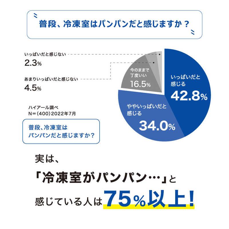 ハイアール 冷凍庫 1ドア 319L 上開き キャスター付き 直冷式 幅106cm ホワイト JF-MNC319B(W)（標準設置無料）の画像