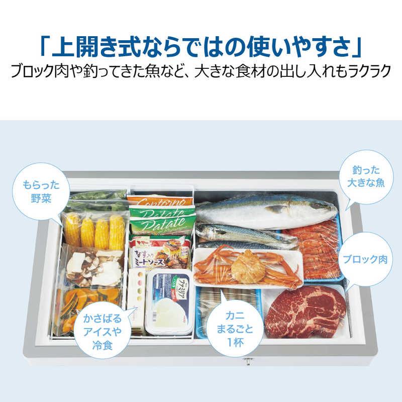 ハイアール 冷凍庫 1ドア 319L 上開き キャスター付き 直冷式 幅106cm ホワイト JF-MNC319B(W)（標準設置無料）の画像