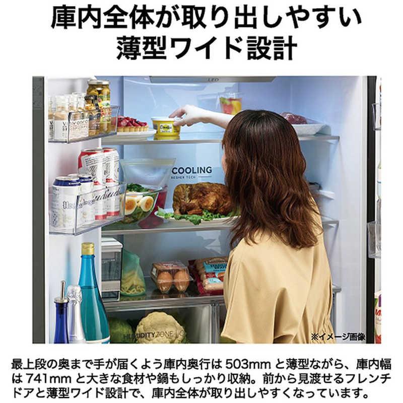 【4月11日まで】Hisence 冷蔵庫　取りに来てくれる方1000円 ハイアール 冷蔵庫 4ドア 470L フレンチドア(観音開き) 幅83cm ブルー