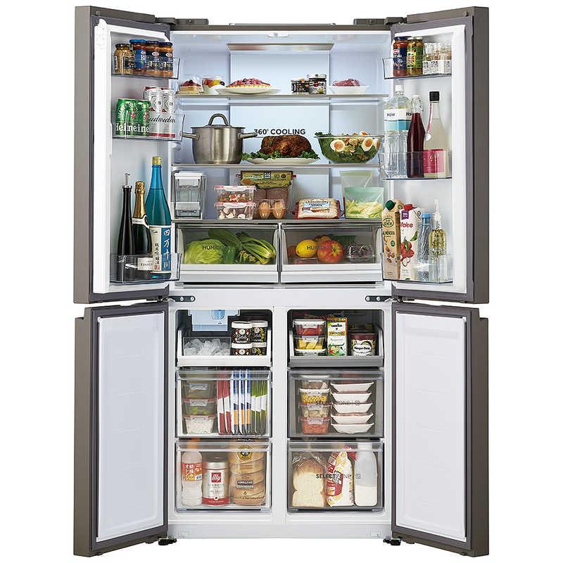 ハイアール 冷蔵庫 4ドア 470L フレンチドア(観音開き) 幅83cm サンド
