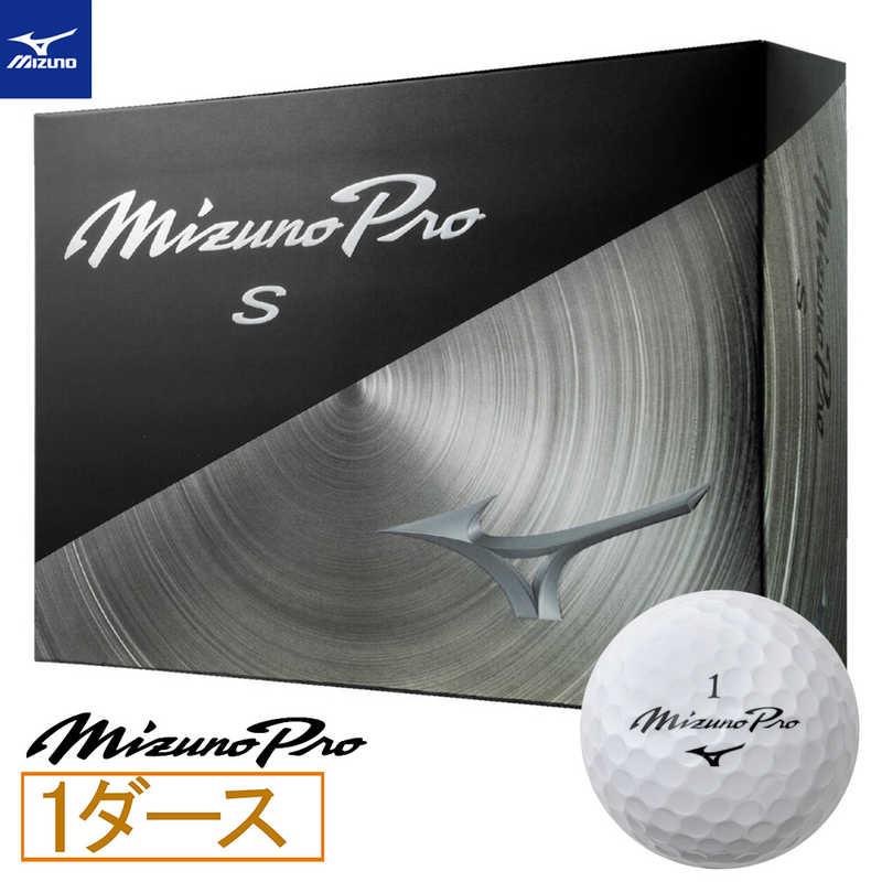 ミズノ ゴルフボール Mizuno Pro S プロ ［12球(1ダース)］ 5NJBT83510