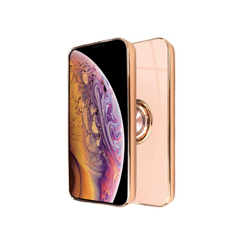 iPhone Xs ゴールド　本体 リング付きケース shizukawill iPhone XS リング付キケース グリッティア
