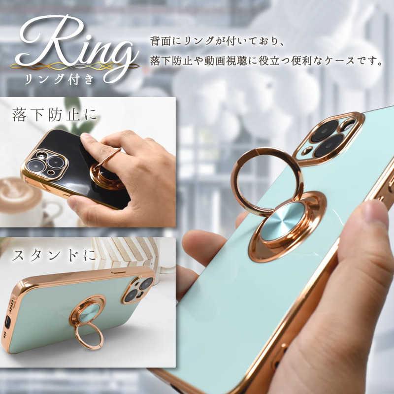iPhone Xs ゴールド　本体 リング付きケース shizukawill iPhone XS リング付キケース グリッティア