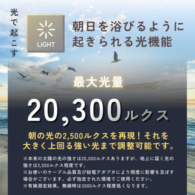 GDT　目覚まし時計 光振動 デジタル ヒカリデ ホワイト　COC-012WT_11