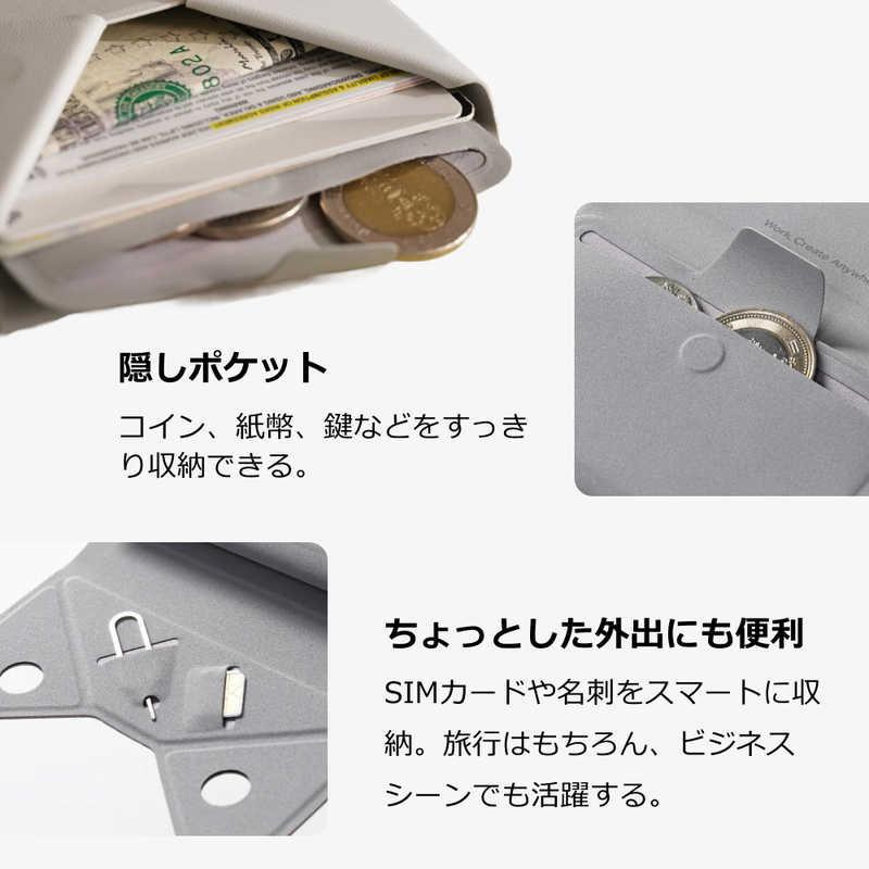 MOFT 多機能カードケース 紛失防止機能搭載 ミスティグレー MB005F-1