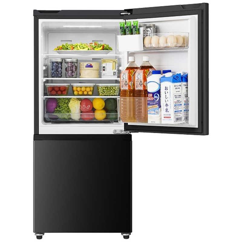 ハイセンス 冷蔵庫 2ドア 135L 右開き 幅48.1cm ブラック HR ハイセンス 冷蔵庫 2ドア 135L 右開き 幅48.1cm ブラック HR