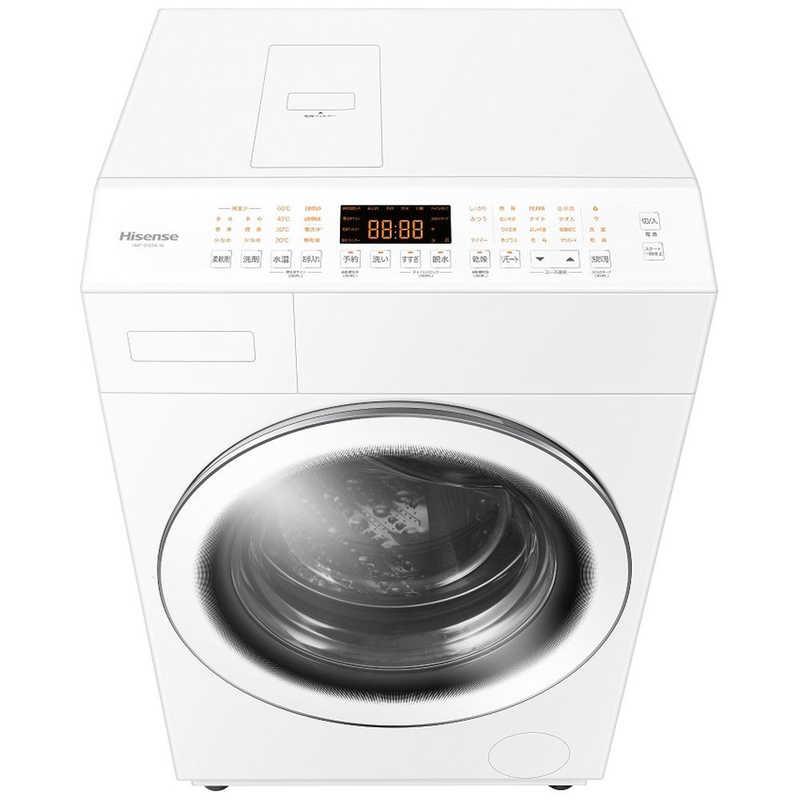 Hisenseハイセンスドラム式洗濯機本体 ホワイト2026年1月購入 ハイセンス（HISENSE） ドラム式洗濯乾燥機 (左開き) 洗濯12.0kg 乾燥