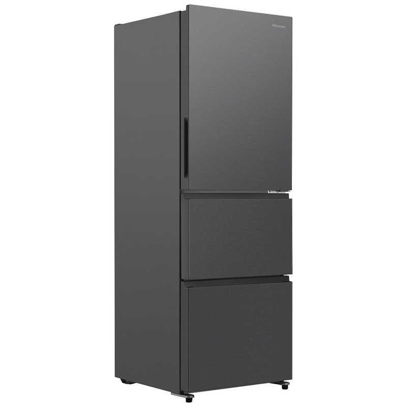 ハイセンス（HISENSE） 冷蔵庫 3ドア 358L 右開き 幅59.9cm ブラック