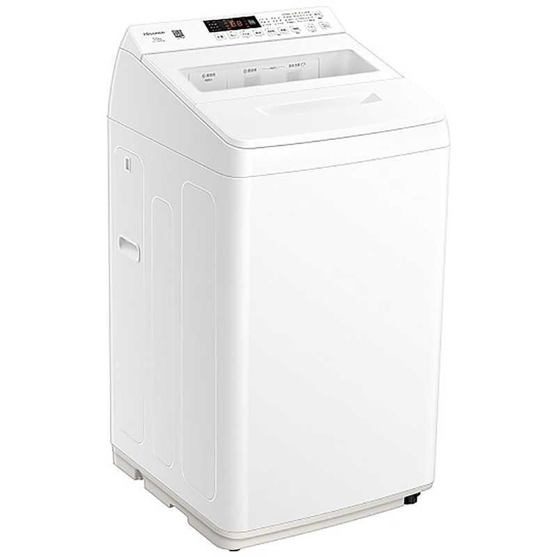 ID223295　５．５Ｋ（２０２１年ハイセンス製） 全自動洗濯機 ホワイト HW-T55J [洗濯5.5kg /簡易乾燥(送風機能) /上