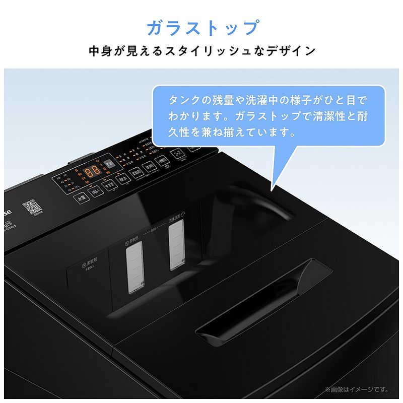 ハイセンス 全自動洗濯機 洗濯5.5kg 自動投入 ブラック HW-G55XL-B