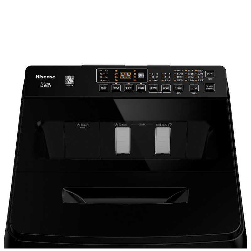 ハイセンス 全自動洗濯機 ［洗濯5.5kg / 簡易乾燥(送風機能) 上開き