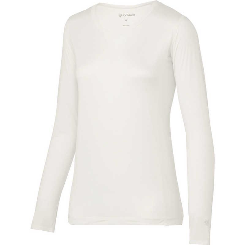 ゴールドウィン　シースリーフィット クーリングラウンドネックロングスリーブ ［レディース /Sサイズ］ ホワイト (返品交換不可)　GCW65102 ゴールドウィン シースリーフィット クーリングラウンドネックロング