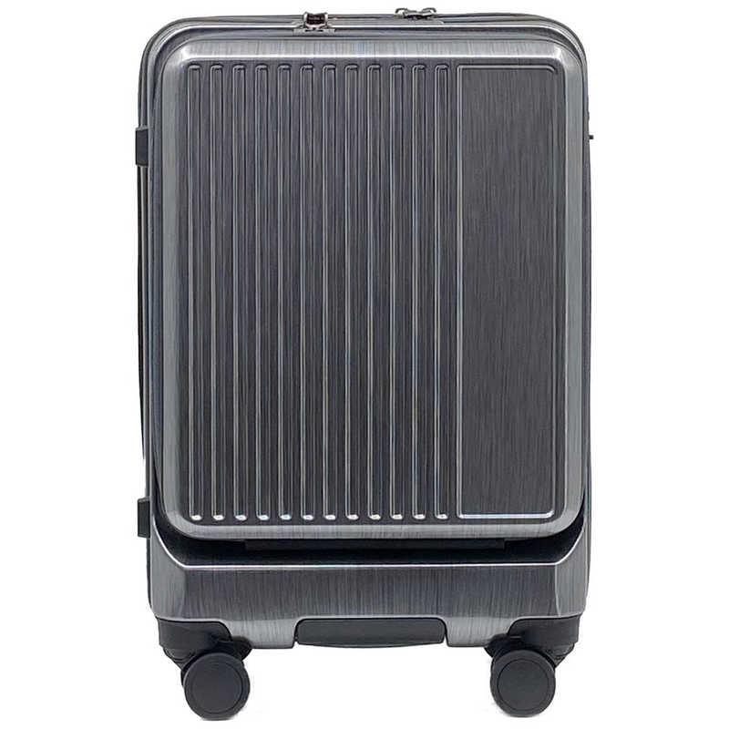 GRAND+　GRAND+ グランプラス フロントオープン 機内持ち込みスーツケース ヘアラインシルバー [TSAロック搭載 /40(/46) (L) /2泊〜3泊]　220104HSV GRAND+ GRAND+ グランプラス フロントオープン 機内持ち込みスーツ