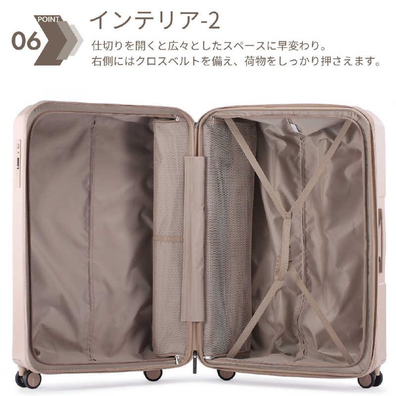 GRAND+ グランプラス 旅行バッグ 押しひろげる役立つこと付き添い人 静音キャスター K2うち切り L大きさ 一時滞在標準尺度：1週以上 [TSA鍵を掛ける積み上げる / 100L] 黒いこと K2BL-01