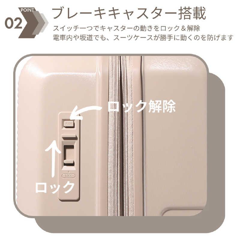 GRAND+ グランプラス 旅行バッグ 押しひろげる役立つこと付き添い人 静音キャスター K2うち切り L大きさ 一時滞在標準尺度：1週以上 [TSA鍵を掛ける積み上げる / 100L] 黒いこと K2BL-01