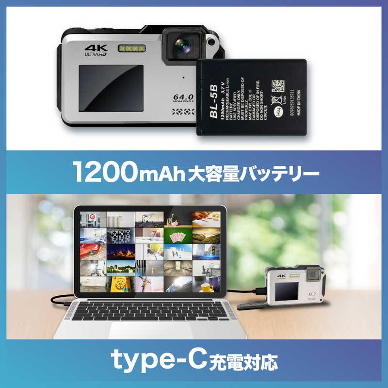 高橋国際商事 Bluemake 防水コンパクトデジタルカメラ TT-WD1300 高橋国際商事 Bluemake 防水コンパクトデジタルカメラ TT-WD1300