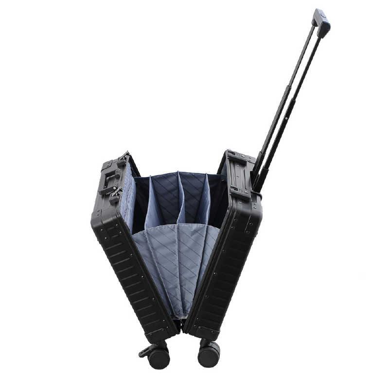 ネオキーパー　アルミスーツケース アコーディオンパーテーション SSサイズ 機内持ち込み (25L) NEOKEEPR ［TSAロック搭載］ シルバー　A25VF-2 SVの画像
