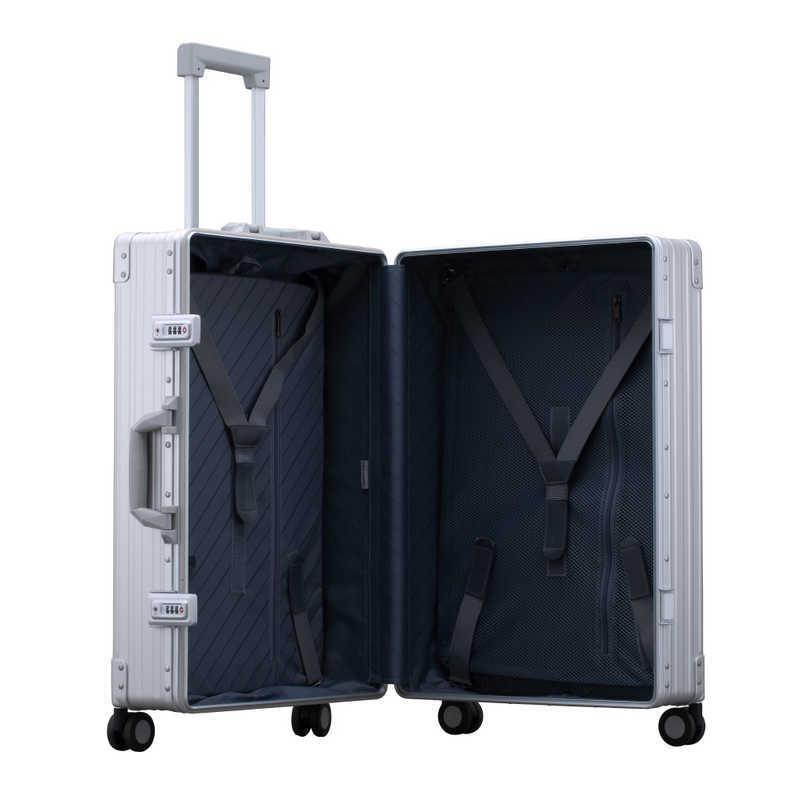 ネオキーパー　NEO KEEPR スーツケース アルミ合金 宿泊目安：3泊〜5泊 [TSAロック搭載 / 60L] シルバー　A60F-SL_1