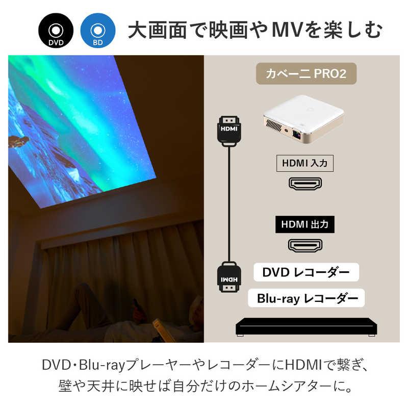 UENOMONO　フルHDモバイルプロジェクター カベーニプロ2 リッチブラック　UM-0005の画像