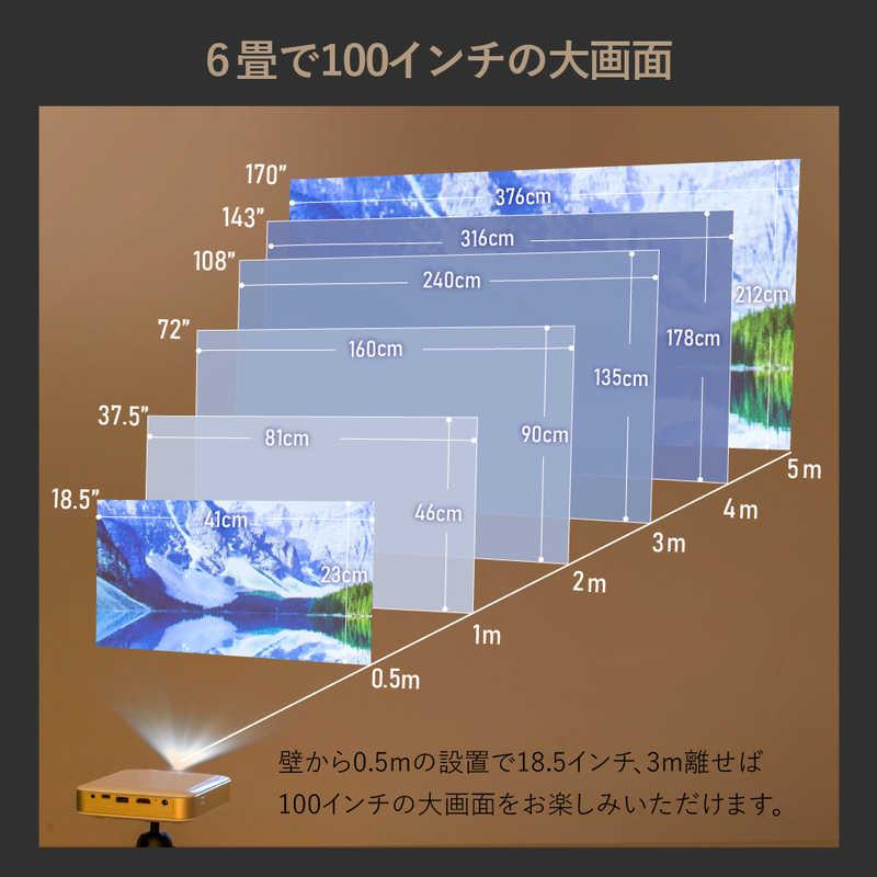 UENOMONO　フルHDモバイルプロジェクター カベーニプロ2 リッチブラック　UM-0005の画像