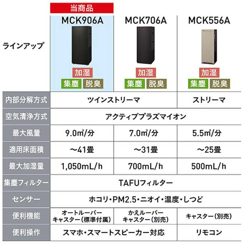 ダイキン　DAIKIN　加湿空気清浄機 ストリーマ 空気清浄〜41畳目安 加湿〜29畳目安 PM2.5対応 ホワイト　MCK906A-Wの画像