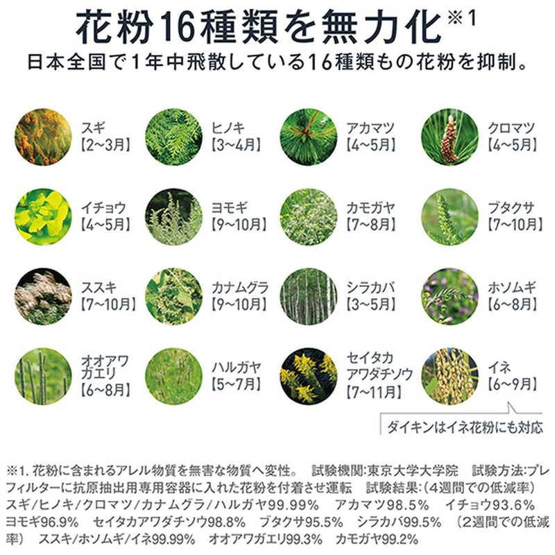 ダイキン　DAIKIN　UVストリーマ空気清浄機 空気清浄〜22畳目安 スマホ連携 PM2.5対応 シルバー　ACB506Aの画像
