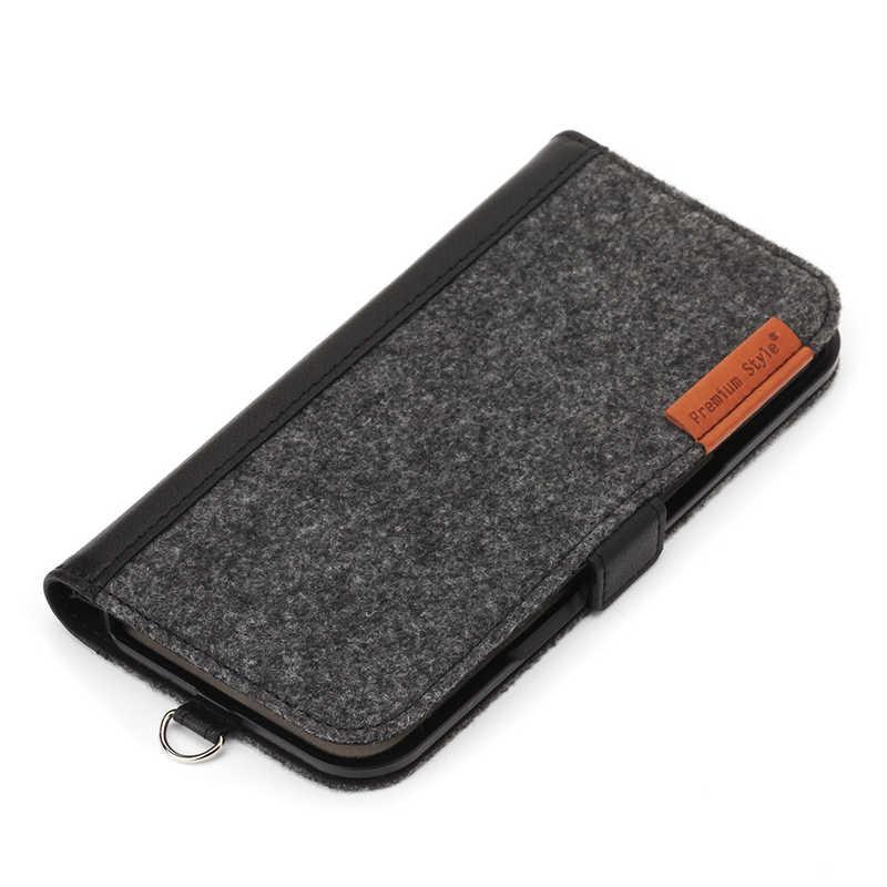 PGA iPhone 16(6.1インチ)フリップカバー Premium Style フェルト