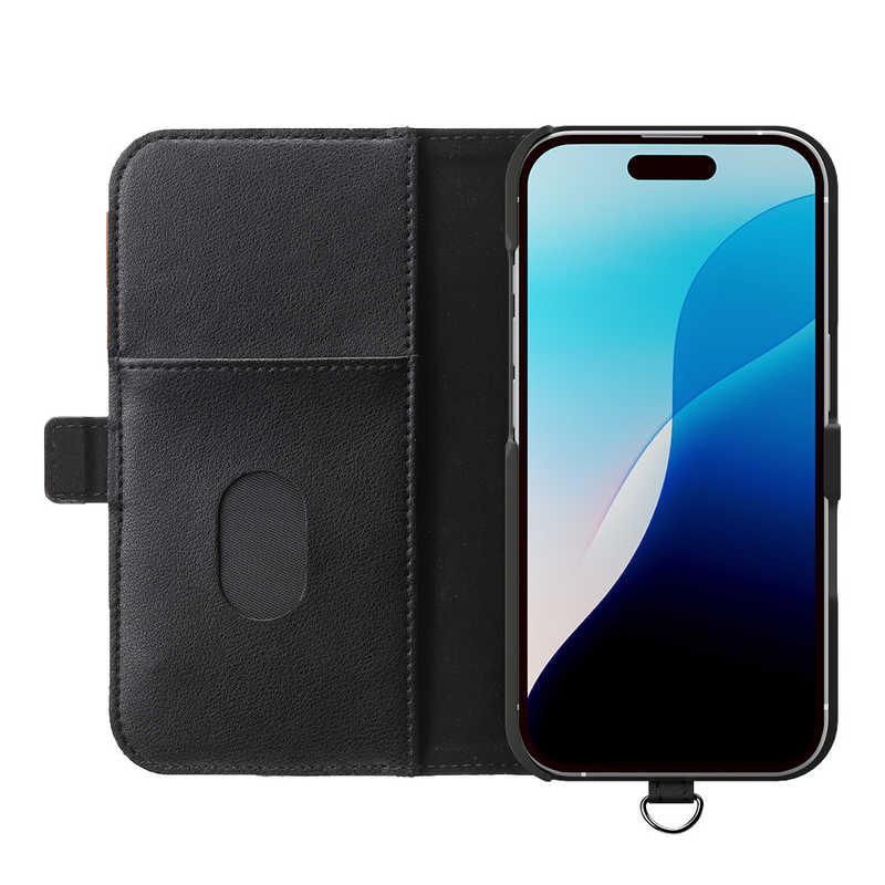 PGA iPhone 16(6.1インチ)フリップカバー Premium Style フェルト