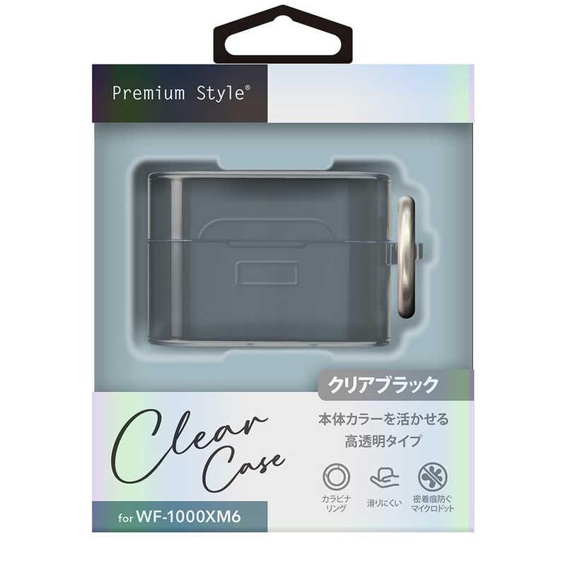 PGA WF-1000XM6用 クリアケース Premium Style クリアブラック PG