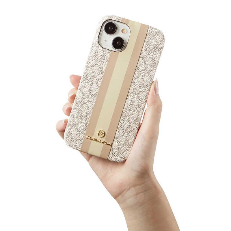 マイケルコース Slim Wrap Case Stripe MagSafe iPhone 15 MICHAEL