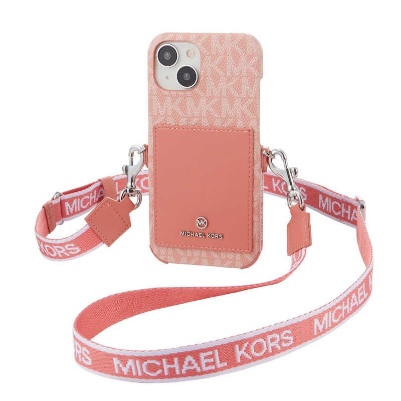 マイケルコース Wrap Case Pocket with Strap iPhone 15 MICHAEL KORS