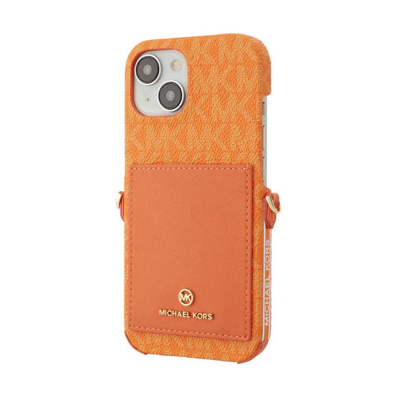 マイケルコース Wrap Case Pocket with Strap iPhone 15 MICHAEL