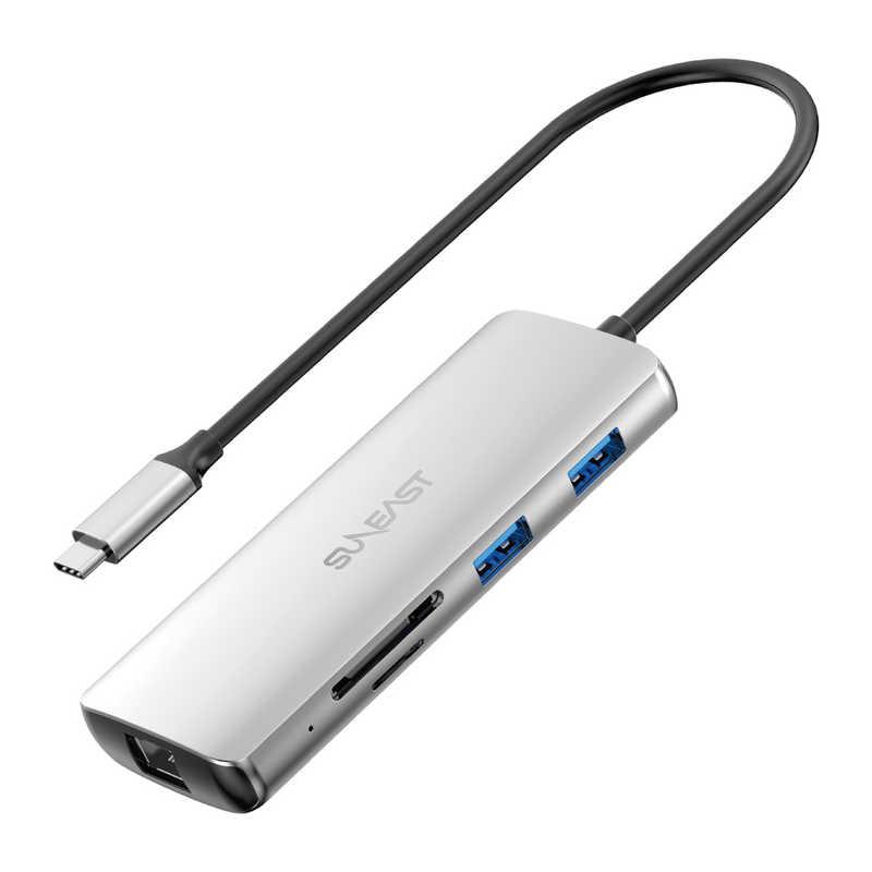 USB Type-Cドッキングステーション SUNEAST USB Type-C ドッキングステーション マルチハブ 8in1 PD100W