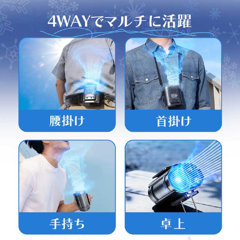 TOKAIZ 2026年最新 腰掛け扇風機 ベルトファン 4WAY ダイヤル式 199