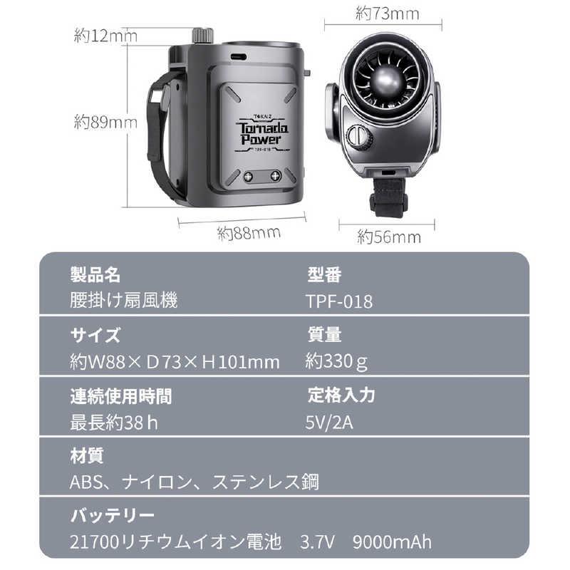 TOKAIZ 2026年最新 腰掛け扇風機 ベルトファン 4WAY ダイヤル式 199