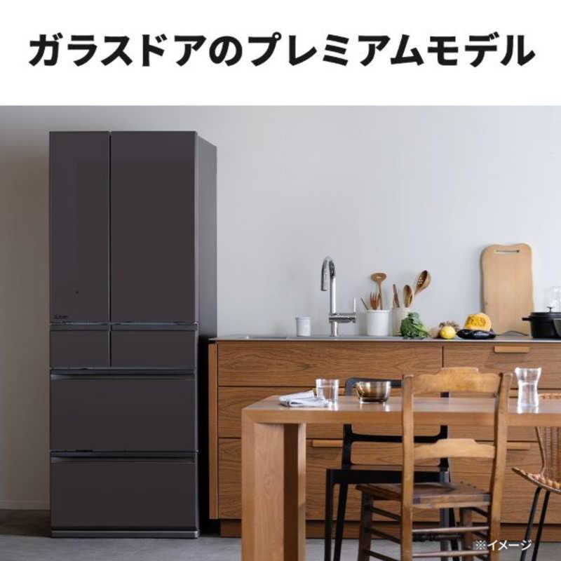 三菱　MITSUBISHI　冷蔵庫 6ドア 602L フレンチドア(観音開き) MZシリーズ 真ん中野菜室 幅68.5cm グランドアンバーグレー　MR-MZ60N-H（標準設置無料）