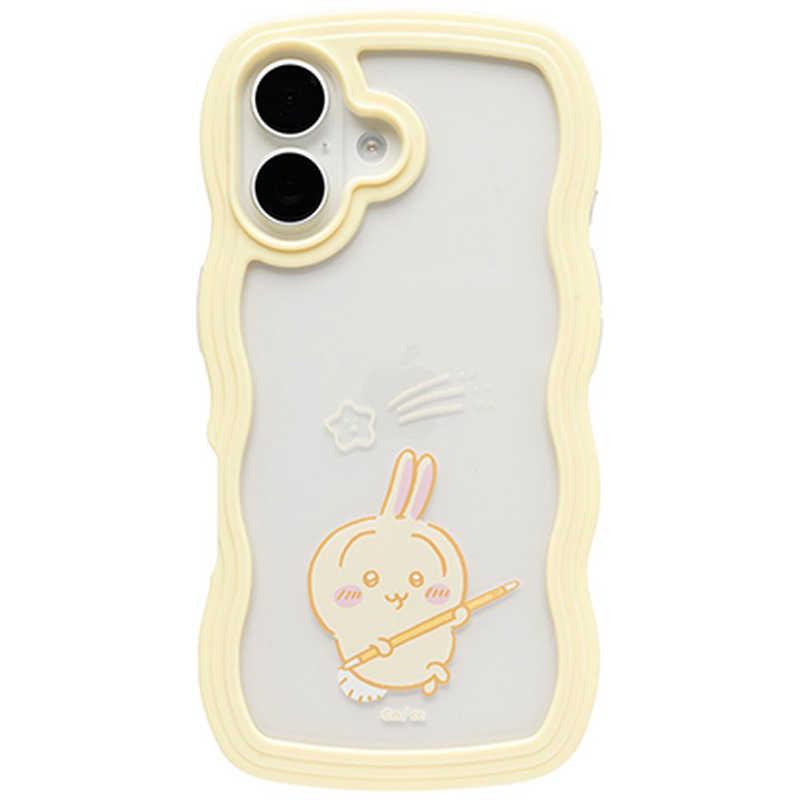 HAMEE ［iPhone 16専用］ちいかわ うねうねケース イエロー/うさぎ 661