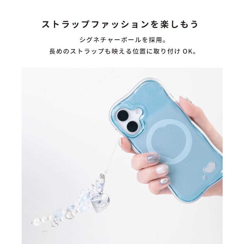 iFace BeBling iPhone16ケース グリップ・ストラップ HAMEE ［iPhone 16専用］iFace BeBling 2 MagSynqケース クリア 41