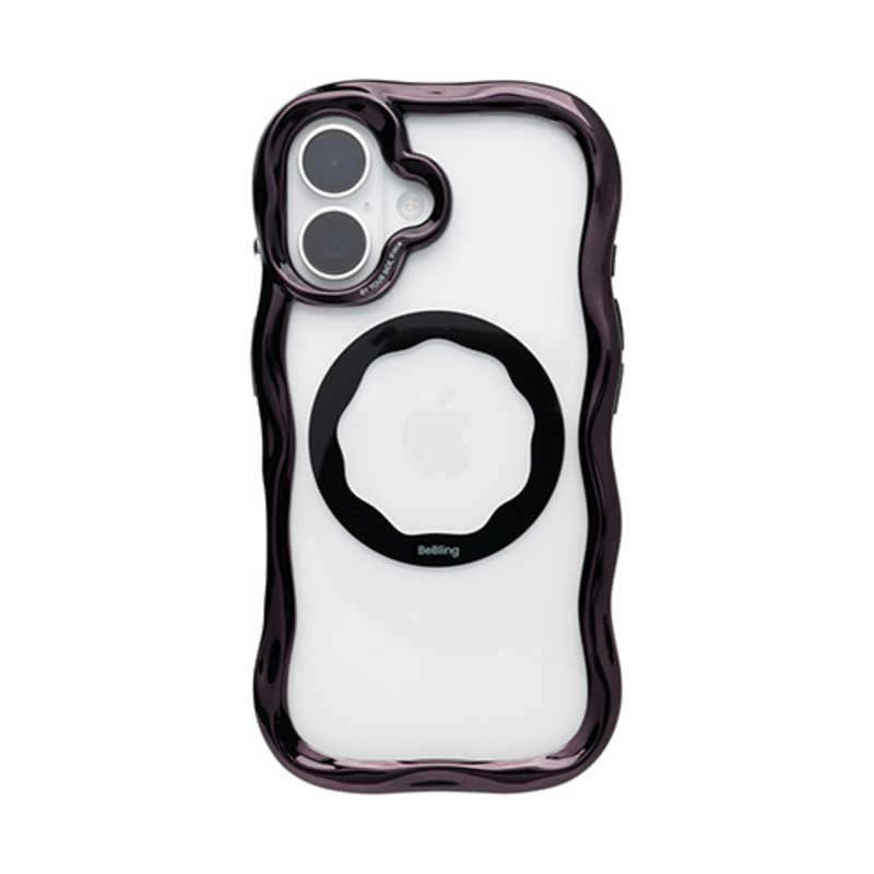 HAMEE ［iPhone 16専用］iFace BeBling MagSynq クリアケース ブラック